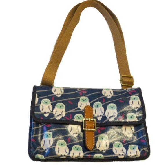 Fossil Keyper Mini Crossbody Navy Snow Owls - Picture 6 of 7